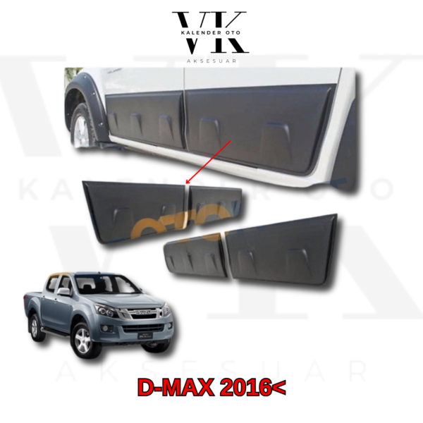 ISUZU D-MAX 2012-2019 KAPI KORUMA 4PRC SIYAH POINT DMX06