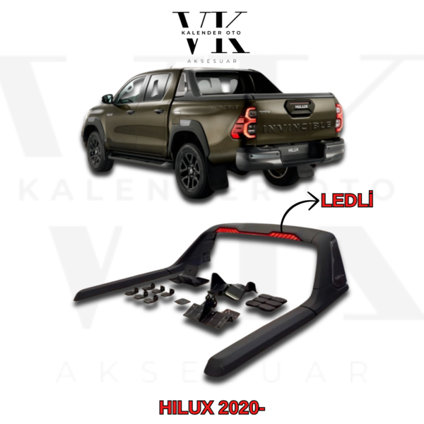 TOYOTA HILUX 2019> ARKA BAGAJ ROLBAR LEDLI HLX33